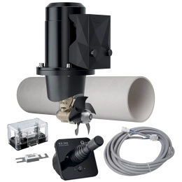 Комплект подруливающего устройства Quick 1.3кВт, 25кгс, 12В, 110мм с туннелем, кабелем и джойстиком